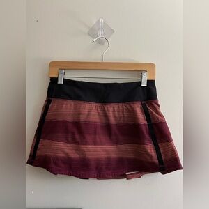 Lululemon Pace Rival Skirt Size 4; Bordeaux Drama Paradise Pink